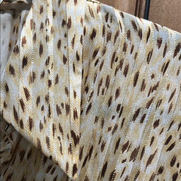 Escada Beige Patterned Button Down Shirt - Picture 3 of 6